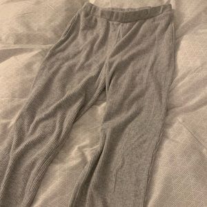 F21 - NWOT Grey ribbed joggers